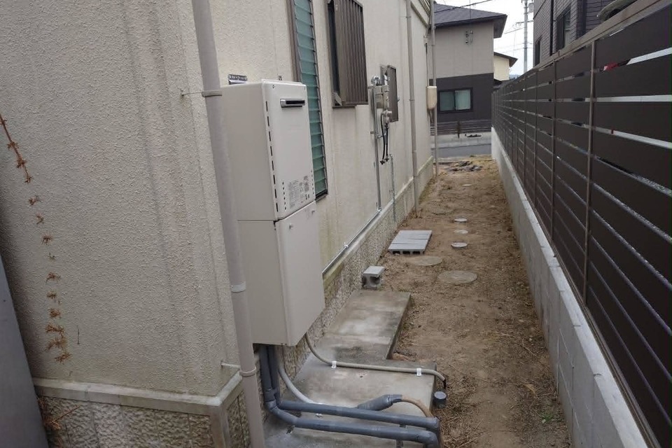 【岡山市赤磐】電気温水器からガス給湯器への交換の画像