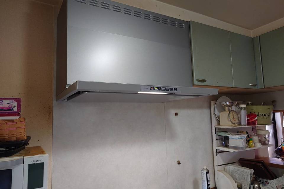 【岡山県備前市】レンジフード・ガスコンロ交換工事の画像